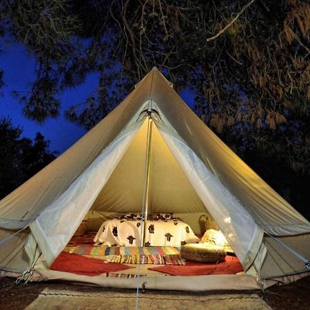 Glamping At A Lovely Tent In Skiaxtro- Marathopoli Villa Bagian luar foto