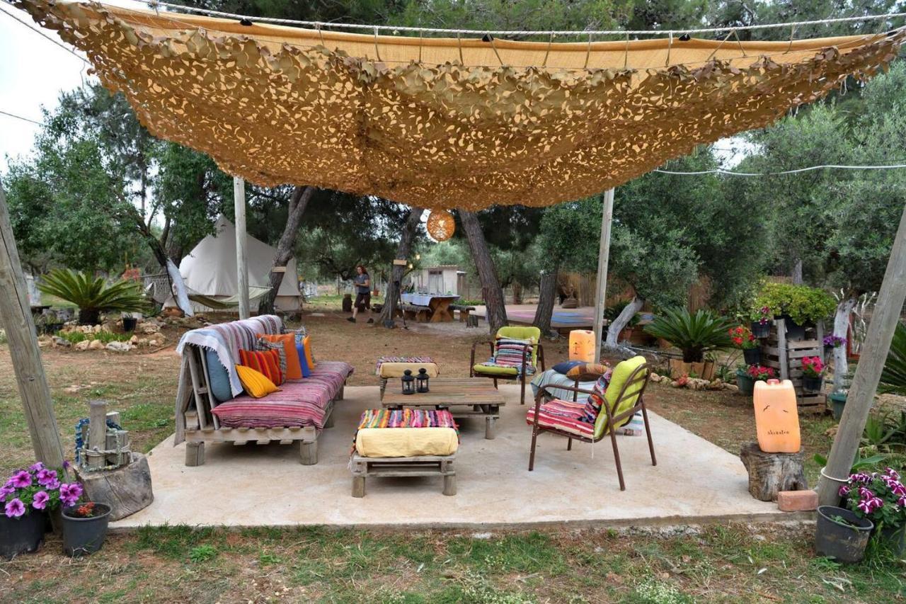Glamping At A Lovely Tent In Skiaxtro- Marathopoli Villa Bagian luar foto