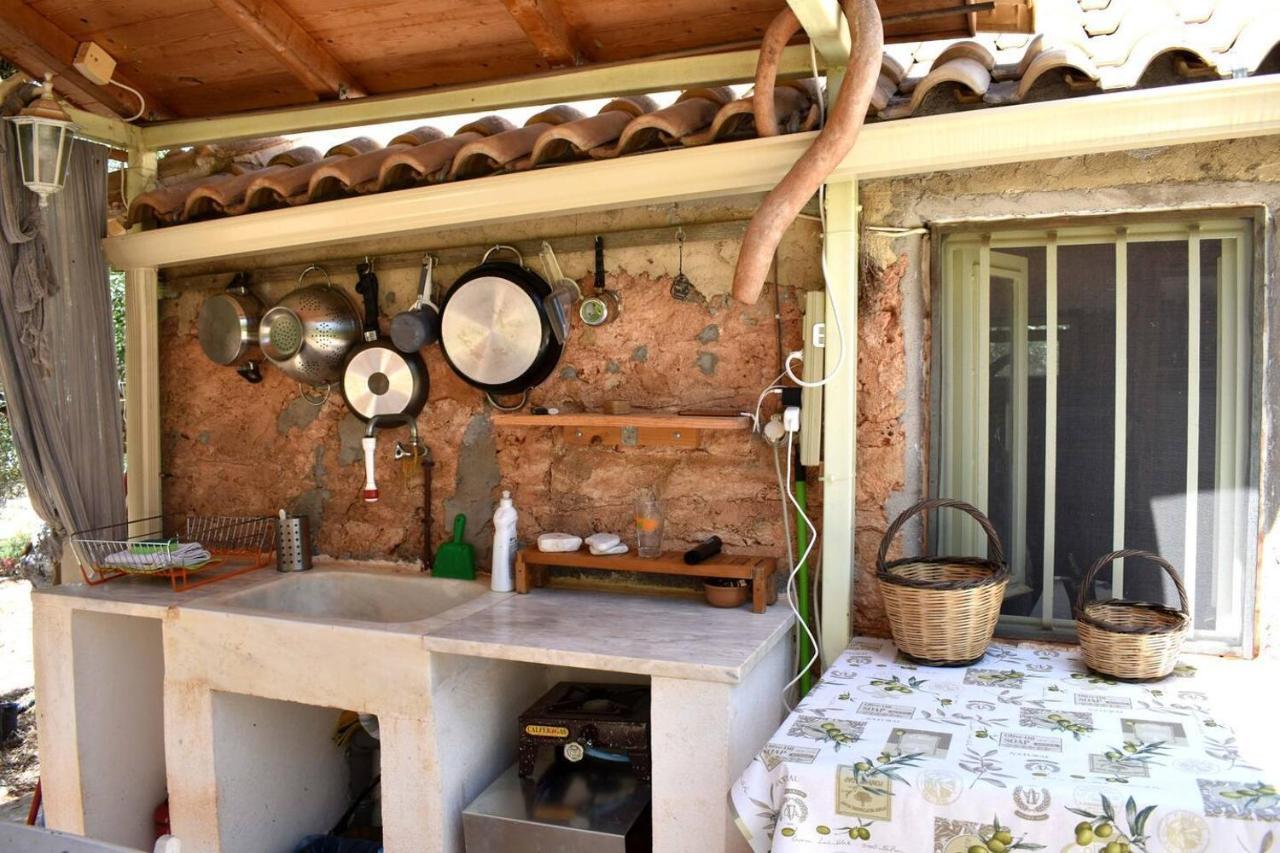 Glamping At A Lovely Tent In Skiaxtro- Marathopoli Villa Bagian luar foto
