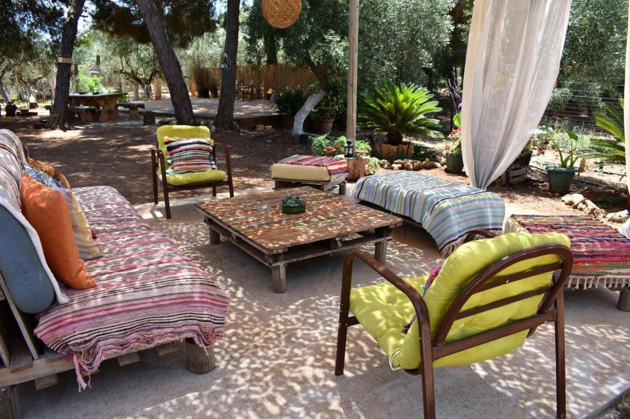 Glamping At A Lovely Tent In Skiaxtro- Marathopoli Villa Bagian luar foto