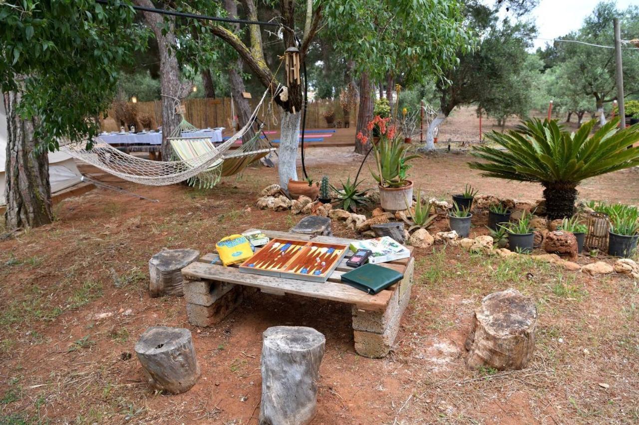 Glamping At A Lovely Tent In Skiaxtro- Marathopoli Villa Bagian luar foto